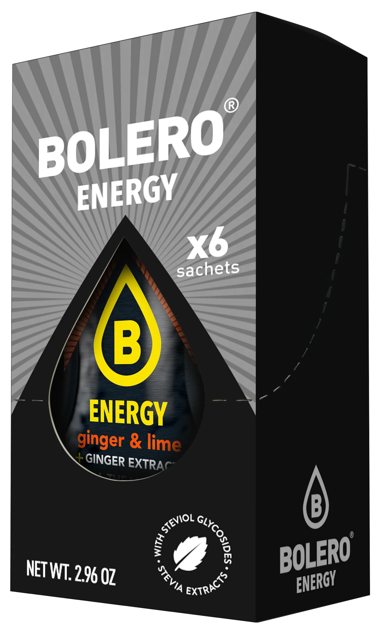 Bolero® ENERGY Ginger & Lime 500ml (6 x 14g)