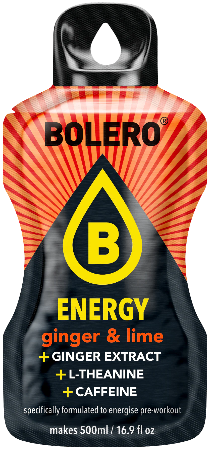 Bolero® ENERGY Ginger & Lime 500ml (6 x 14g) - Image 2