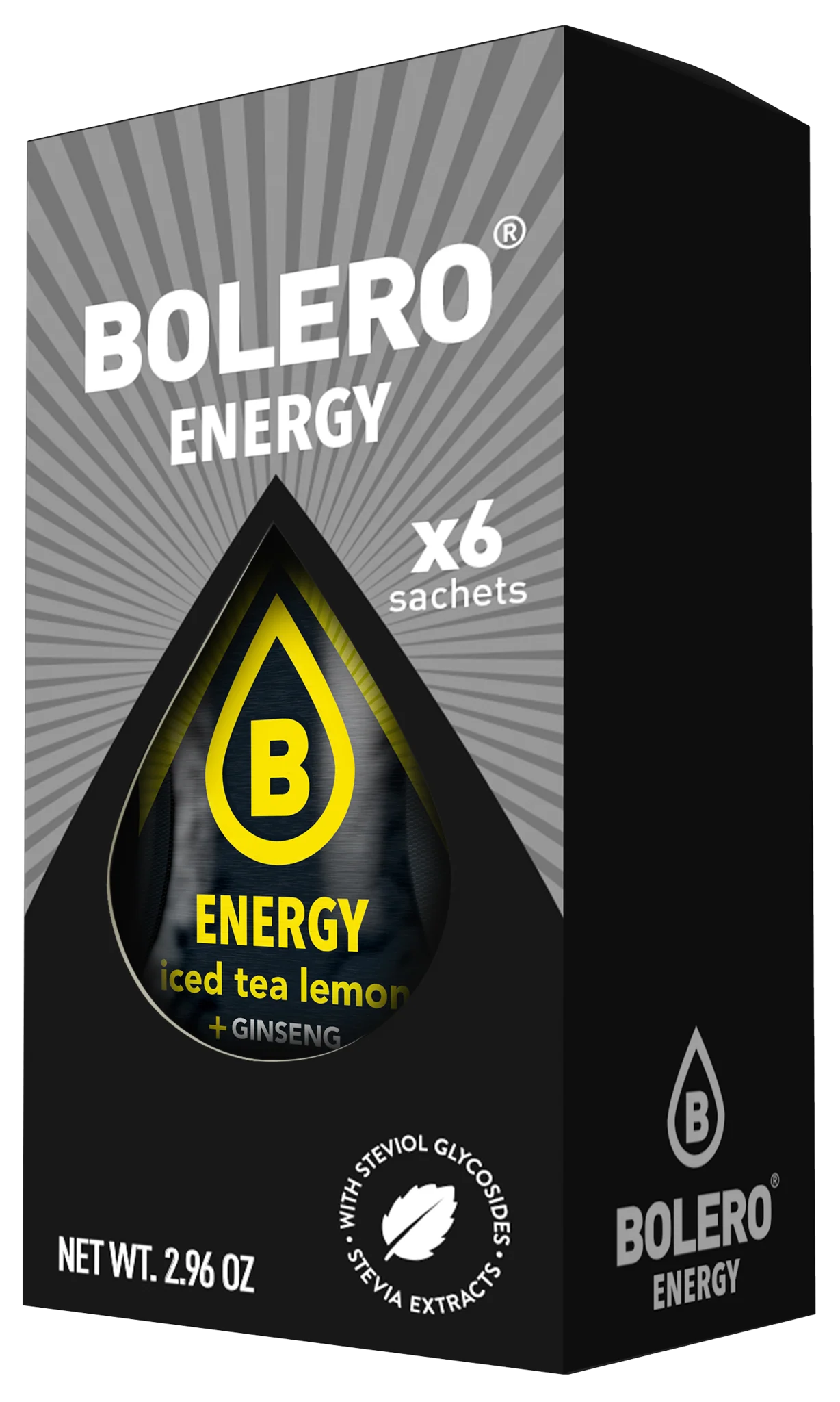 Bolero® ENERGY Iced tea Lemon 500ml (6 x 14g)