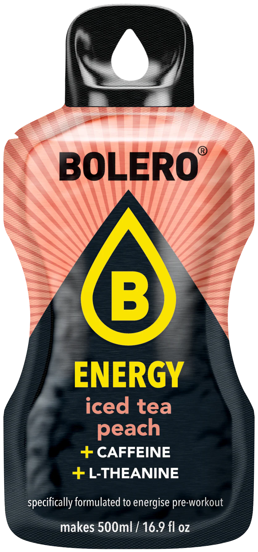 Bolero® ENERGY Iced tea Peach 500ml (6 x 14g) - Image 2
