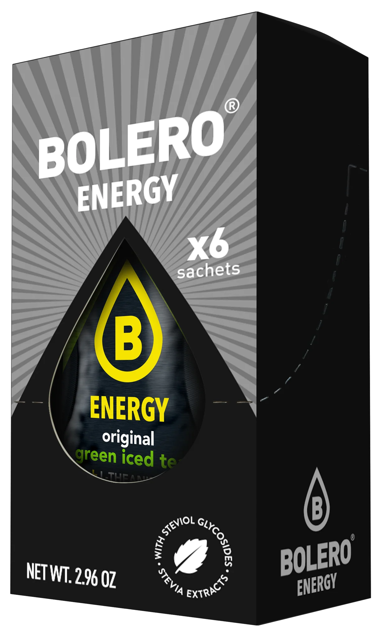 Bolero® ENERGY Original Green Iced tea 500ml (6 x 14g)