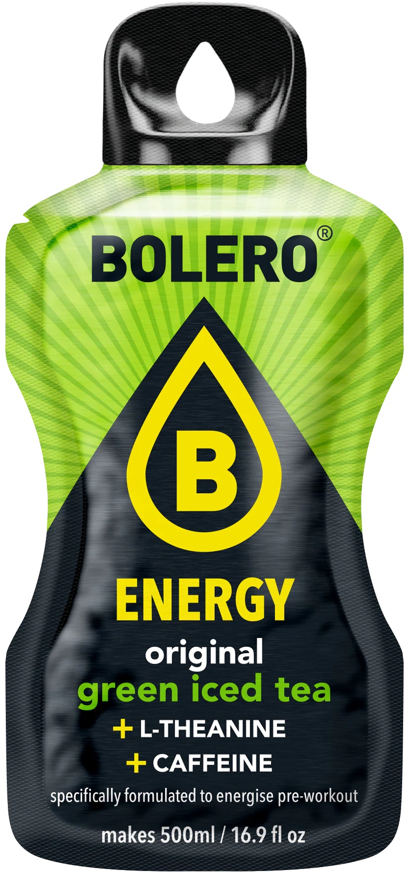 Bolero® ENERGY Original Green Iced tea 500ml (6 x 14g) - Image 2