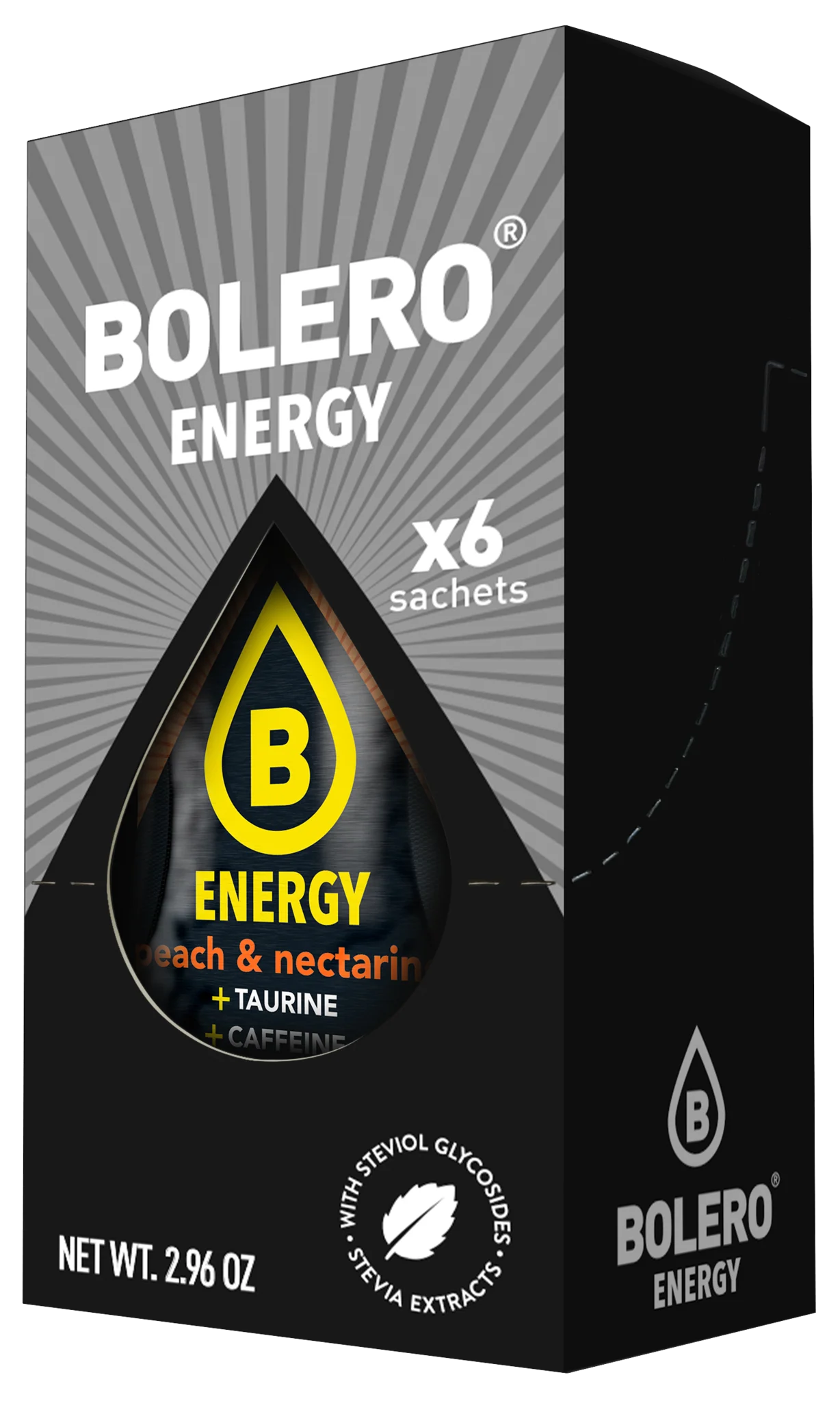 Bolero® ENERGY Peach & Nectarine 500ml (6 x 14g)