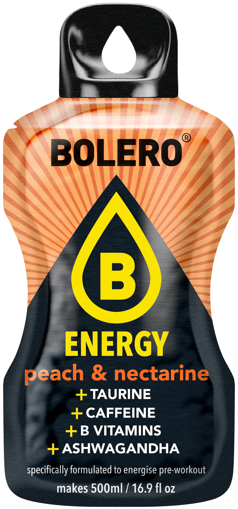 Bolero® ENERGY Peach & Nectarine 500ml (6 x 14g) - Image 2