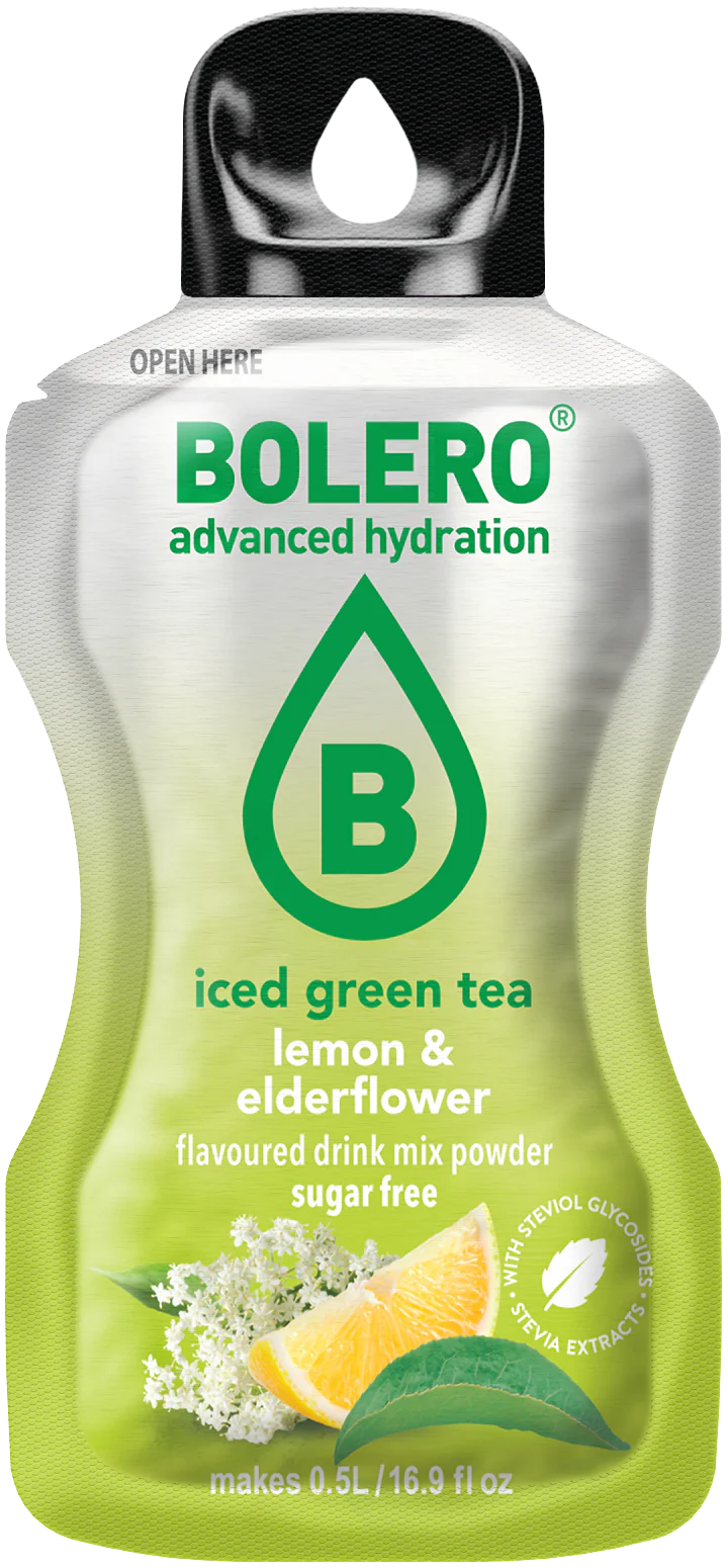 Bolero® STICKS ICED GREEN TEA Lemon & Elderflower (12 x 3g)